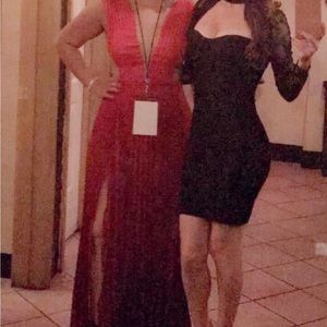 Red to black dress Size 8 (medium). Grammys